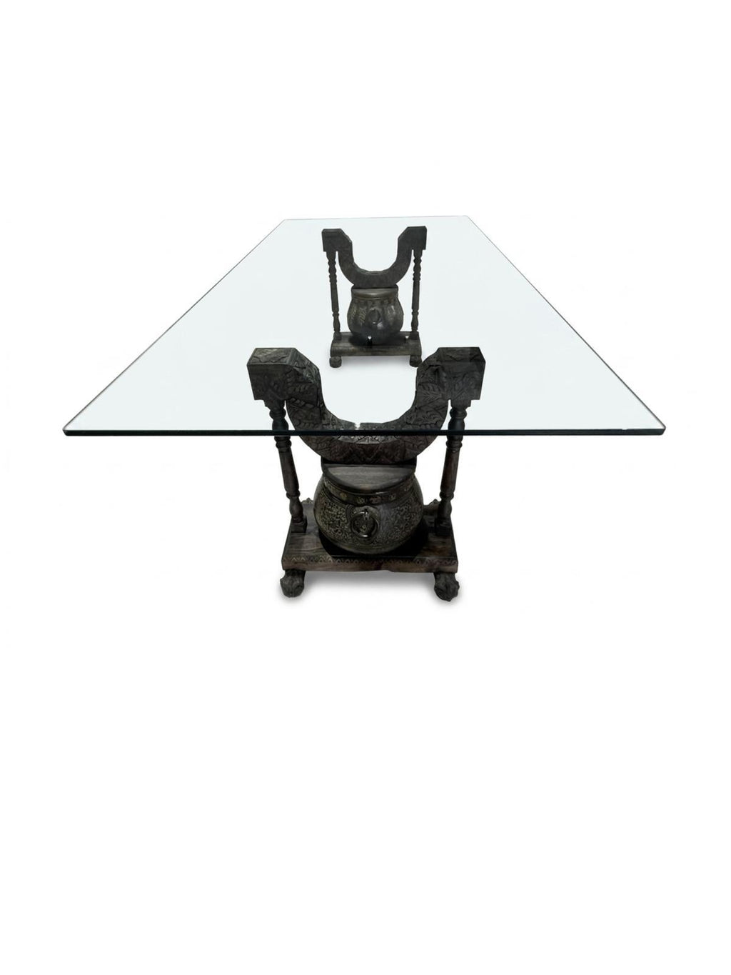 Antique rajistani pot dining table