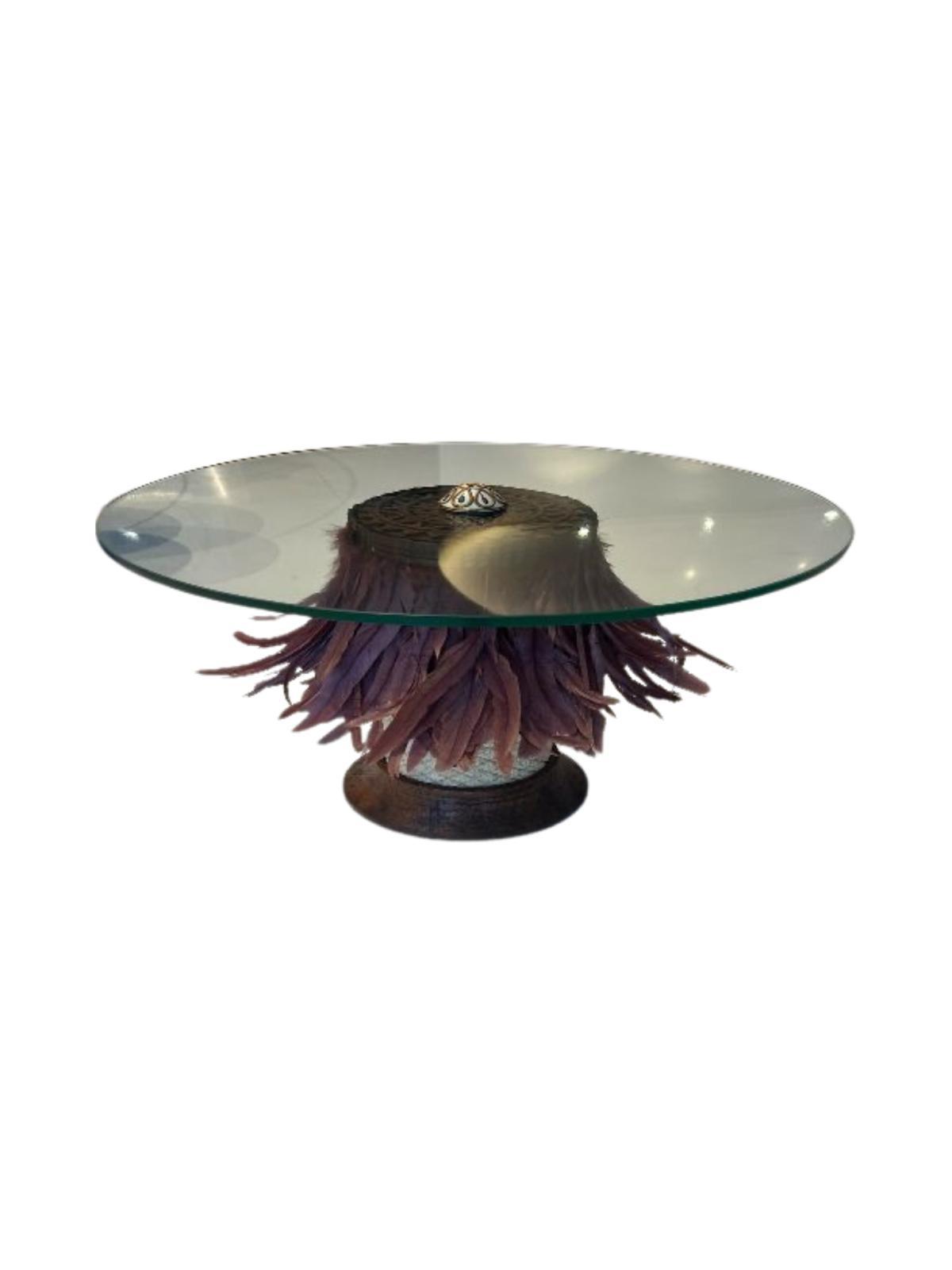 Feather small side table
