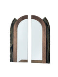 Hand carved mirror set