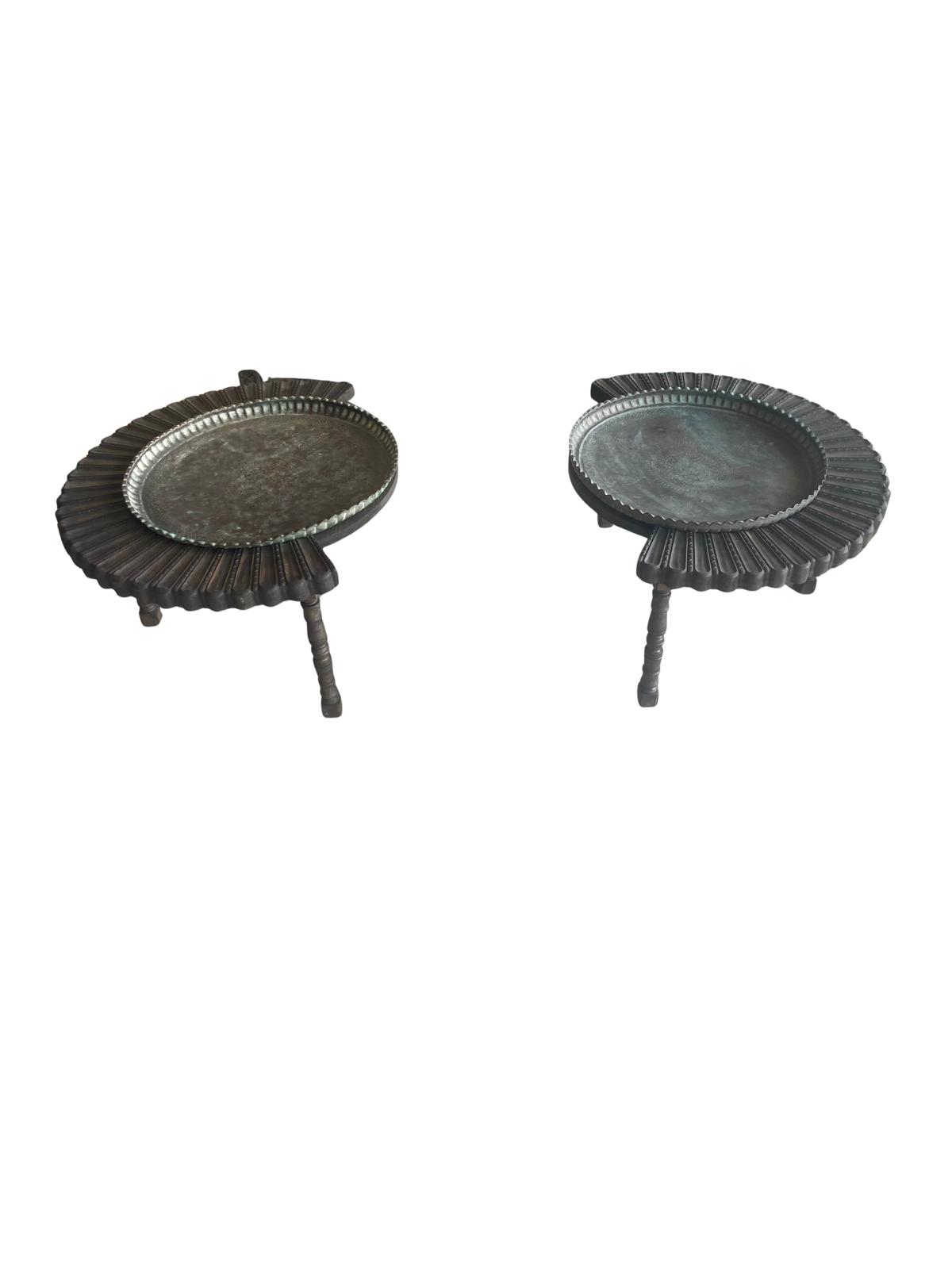 Iraqi antique tray center table
