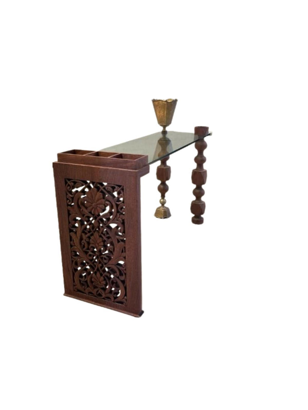 Mahogany mubkhar console
