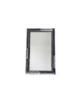 Mixed fabric wall mirror