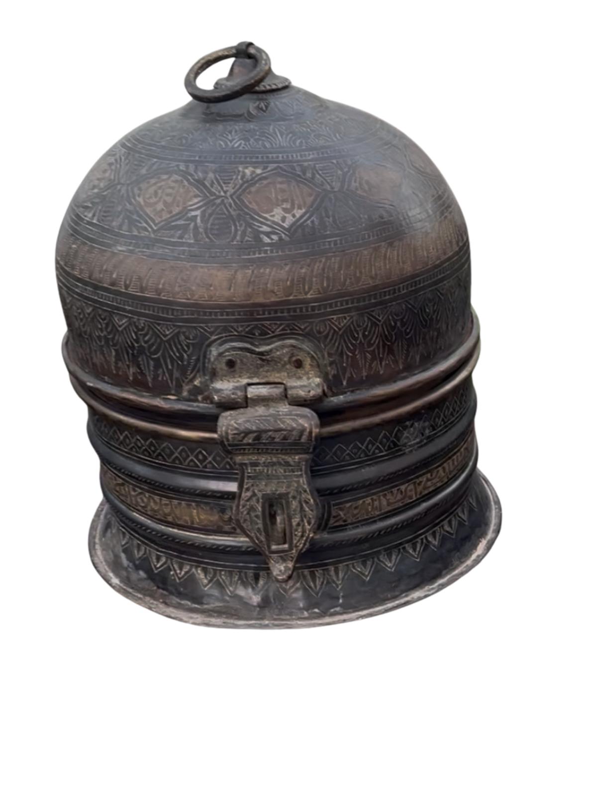 E 28     Mogul Indian Bronze Console