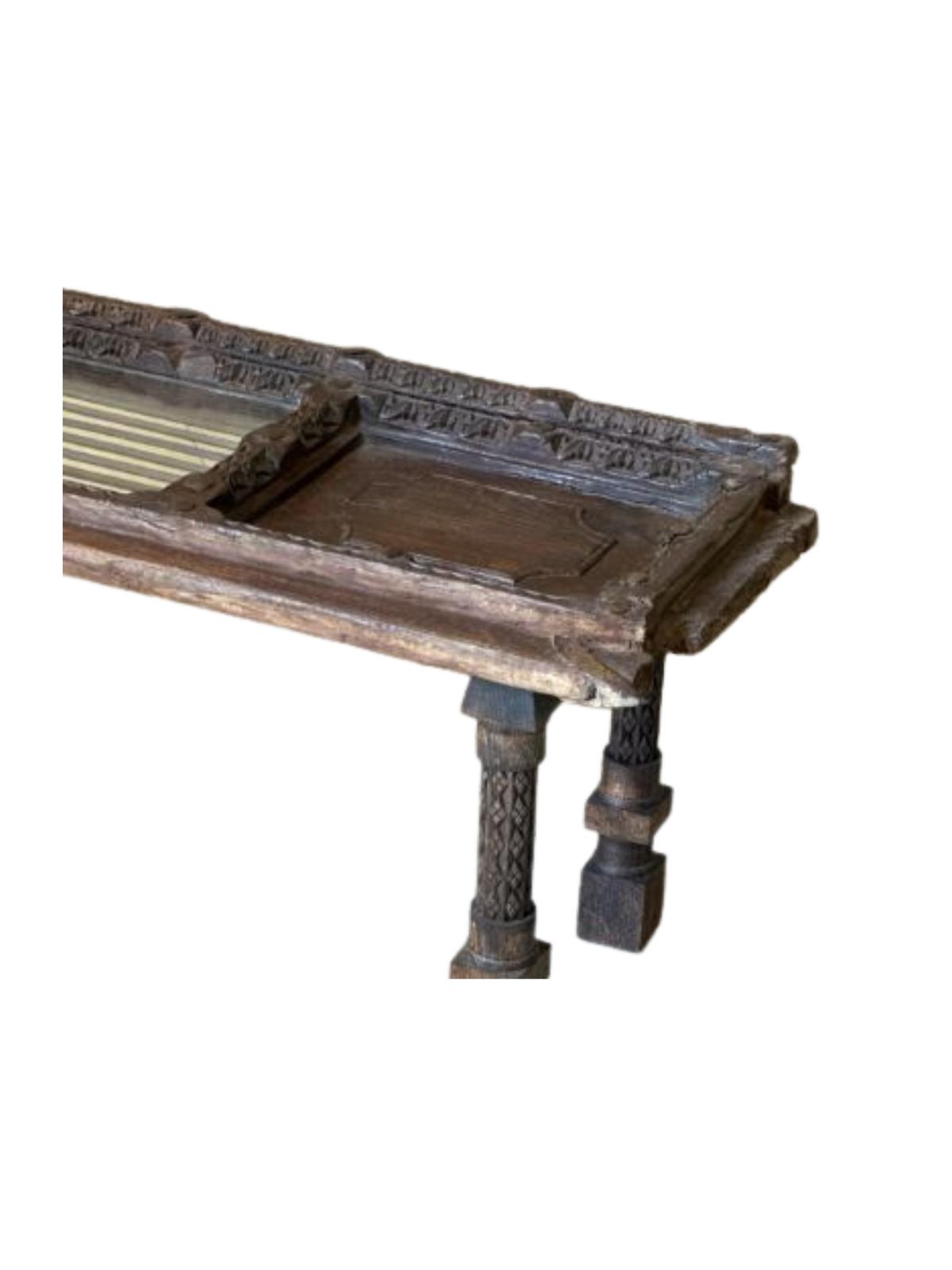 Antique Rajshahi panel table