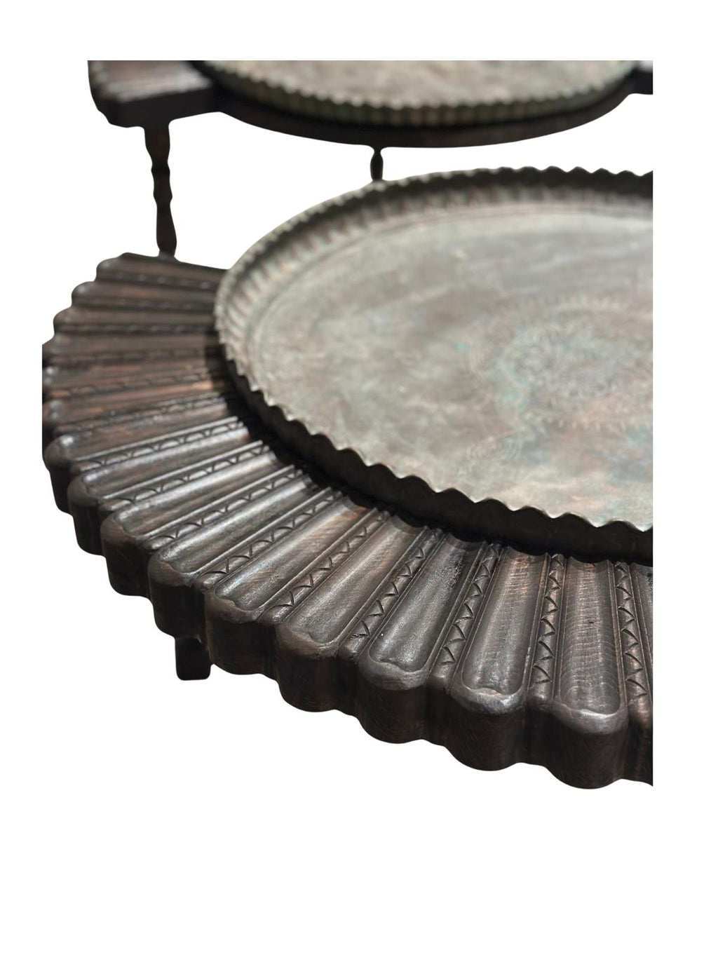 Iraqi antique tray center table